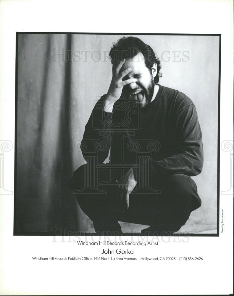 1991 Press Photo John Gorka New Folk Movement singer - Historic Images