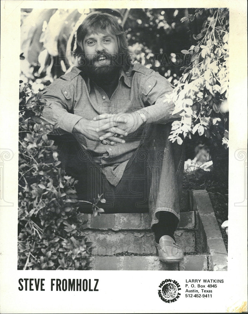 1976 Press Photo Steven Fromholz Poet Laureate singer  - Historic Images