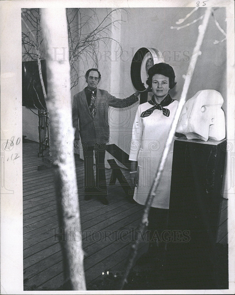 1970 Press Photo Richard Hicks  Art planner - Historic Images