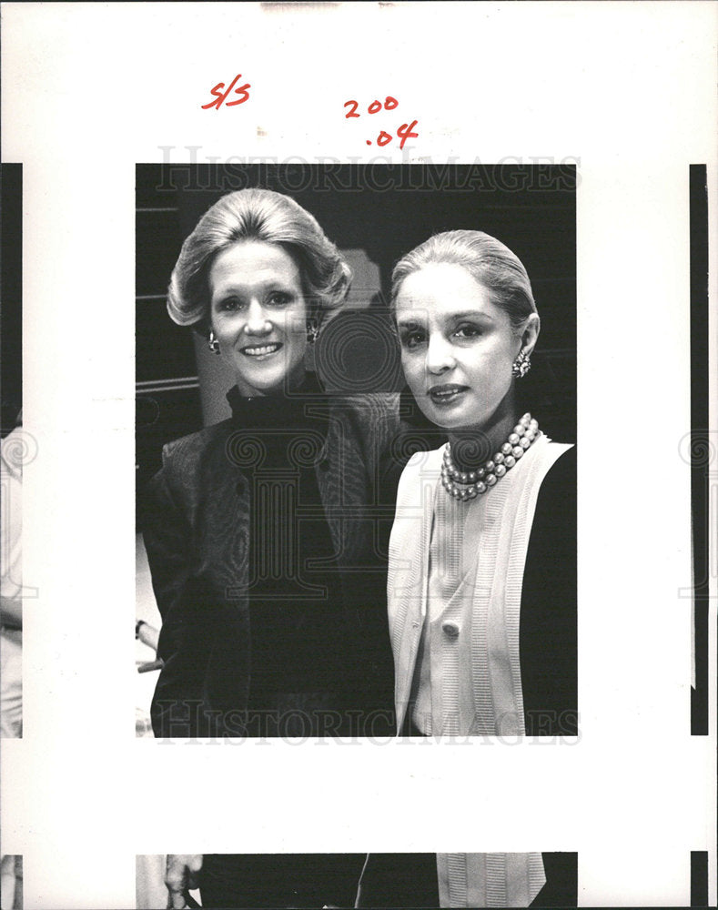 1986 Press Photo Carolina Herrera Fashion Designer Mich - Historic Images