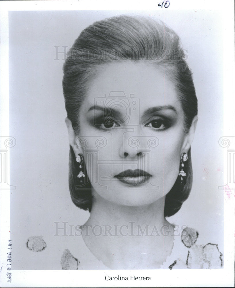 1988 Press Photo Carolina Herrera Venezuelan America - Historic Images