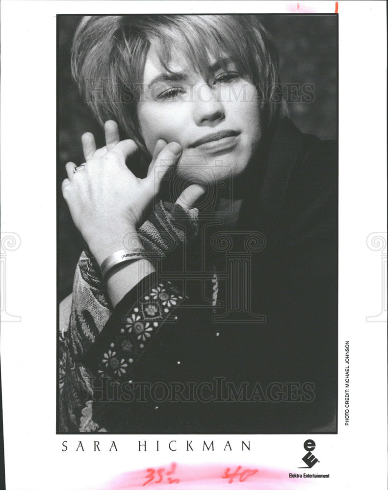 1991 Press Photo Singer Sara Hickman - Historic Images