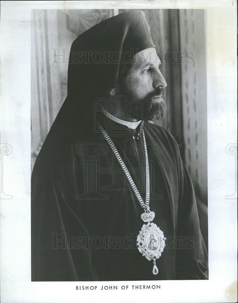 1975 Press Photo Bishop John Thermon Greek Orthodox  - Historic Images