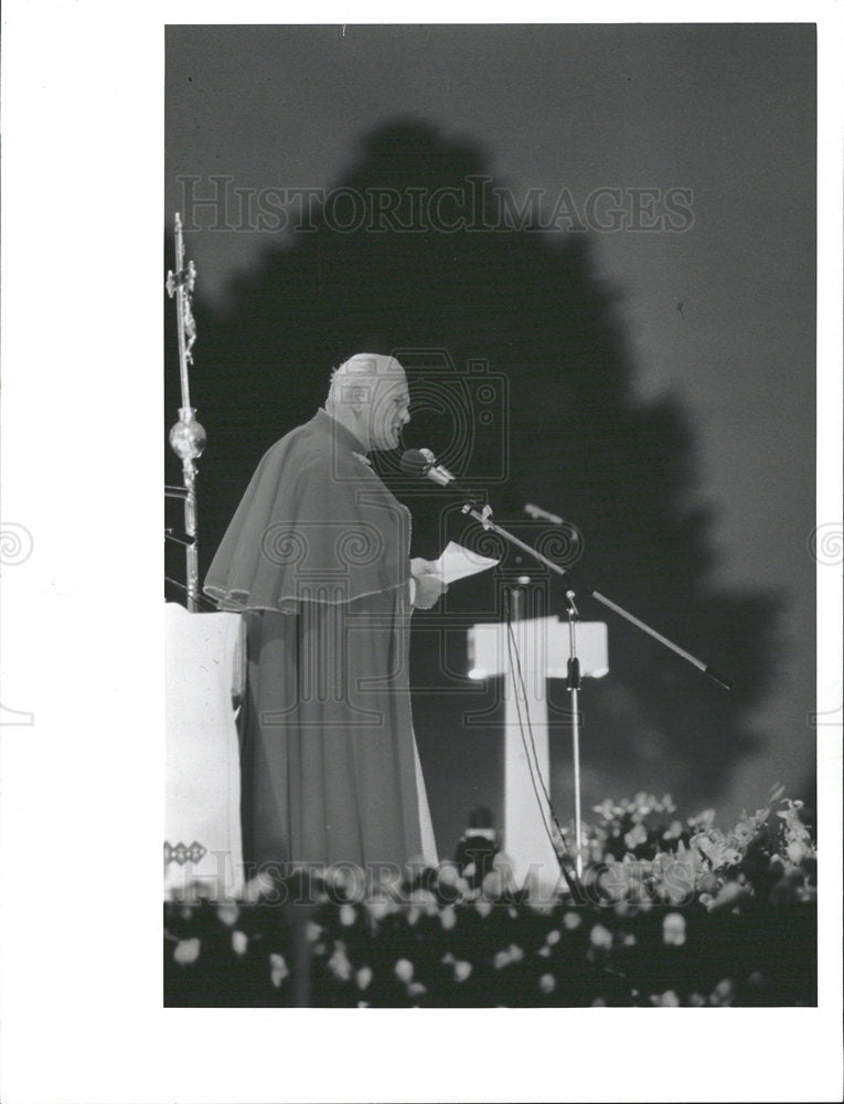 1992 Press Photo Pope John Paul II Catholic Church - Historic Images