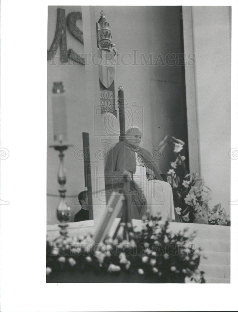 1992 Press Photo Blessed Pope John Paul II Latin Church - Historic Images