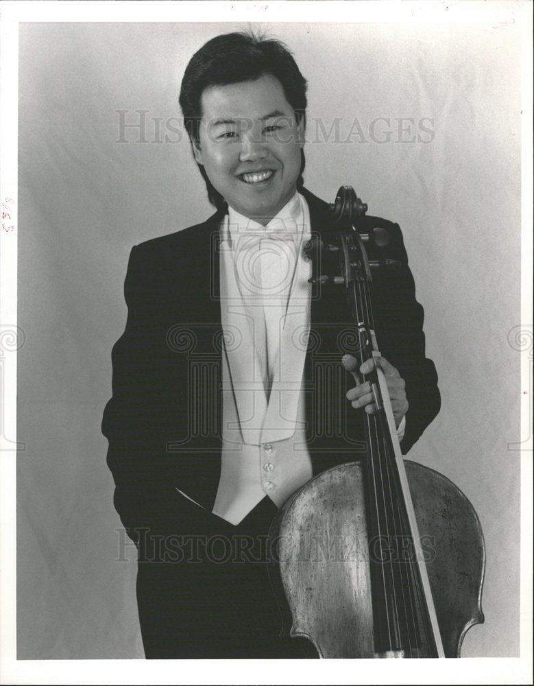 1991 Press Photo Cellist Eric Kim - Historic Images