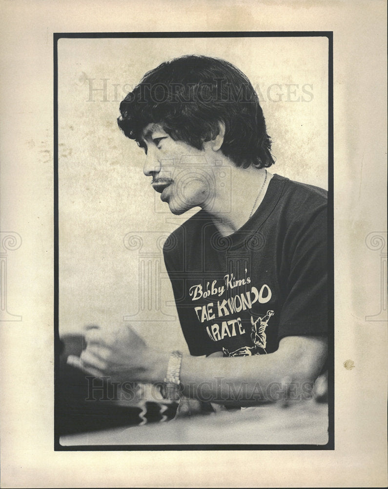 1980 Press Photo Bobby Kim, Karate - Historic Images
