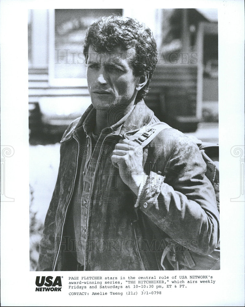 1989 Press Photo Page Fletcher Film TV Actor Canada - Historic Images