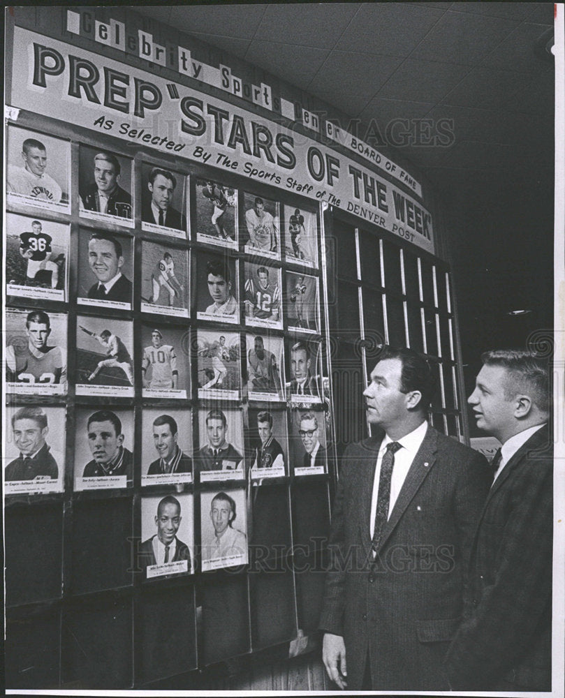 1962 Press Photo Dick Fletcher Irv Moss Denver Post  - Historic Images