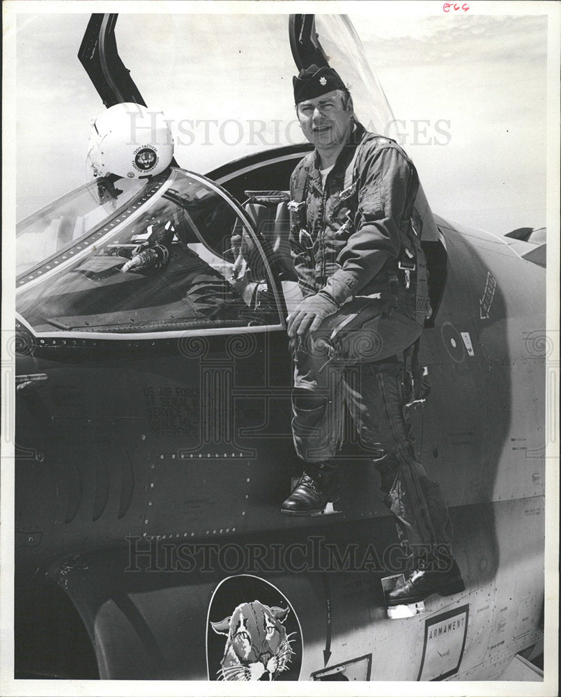 1974 Press Photo Robert A Flick Air National Guard - Historic Images
