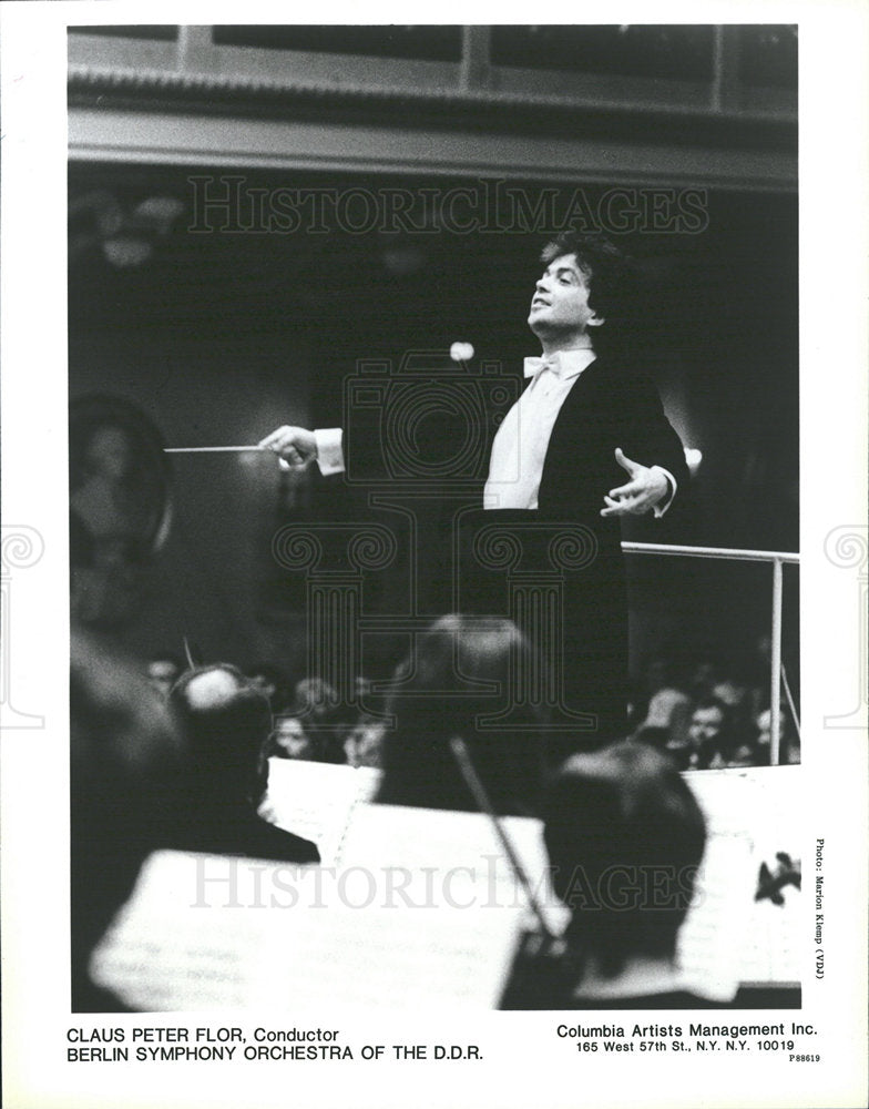 1988 Press Photo Claus Peter Flor German conductor - Historic Images