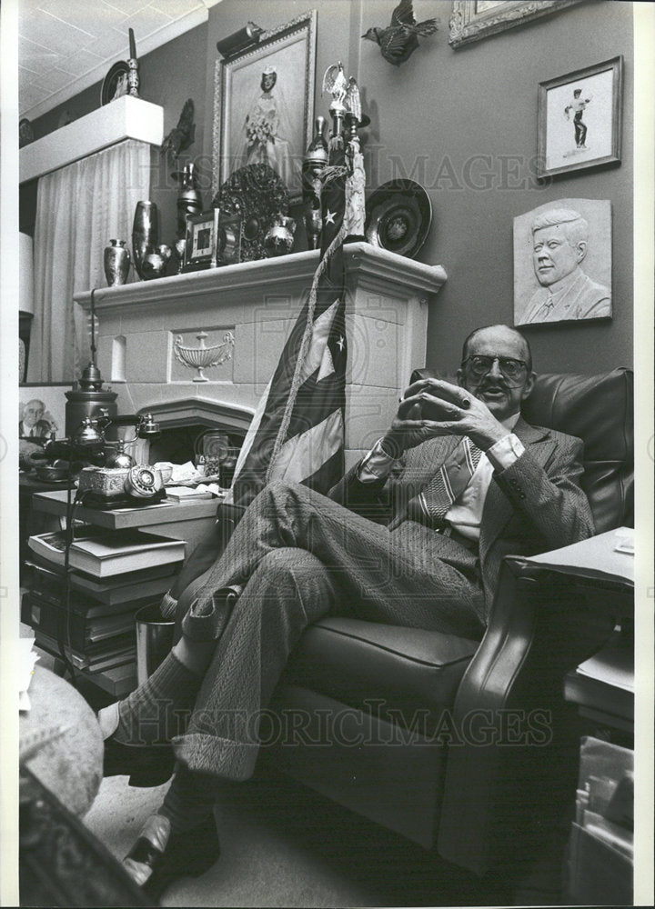 1982 Press Photo Former Congressman Daniel Flood Berrie - Historic Images