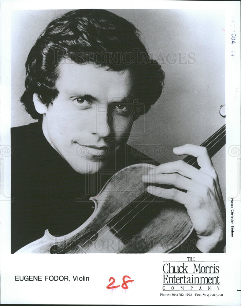 1990 Press Photo Eugene Nicholas Fodor violinist - Historic Images