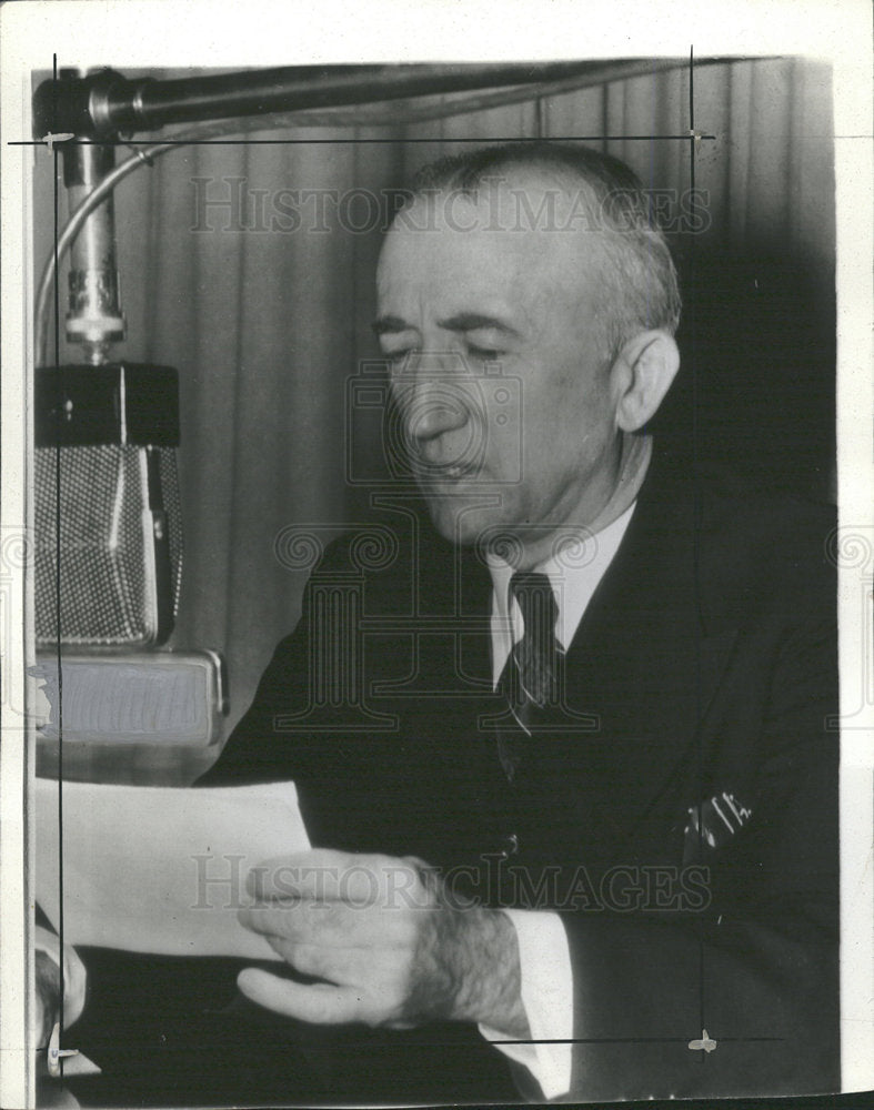 1943 Press Photo James F Bryan Director Economists Mich - Historic Images
