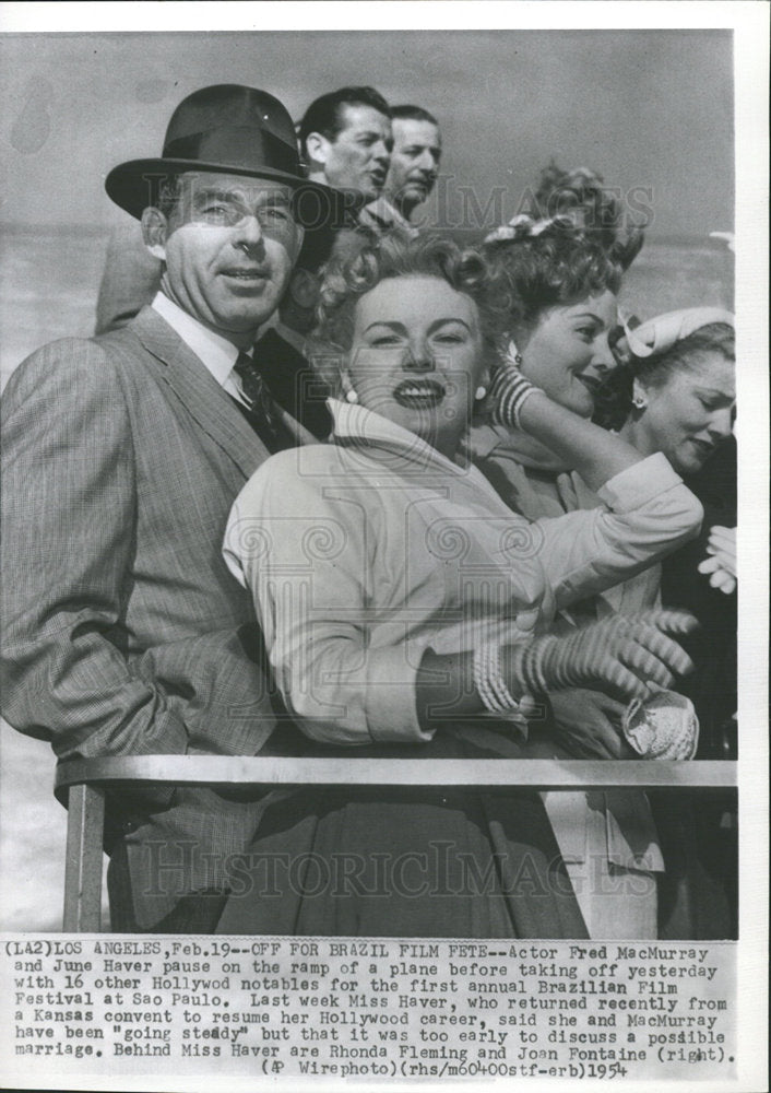 1954, Fred MacMurray June Haver Hollywood - RRY11291 - Historic Images