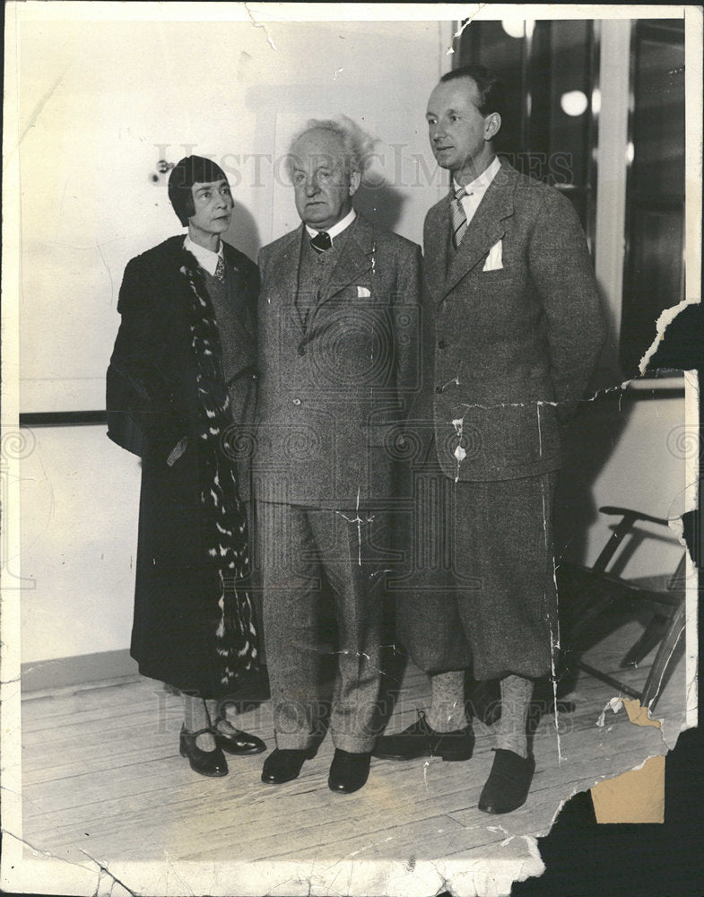 1932 Press Photo Gerhart Hauptmann German Dramatist   - Historic Images