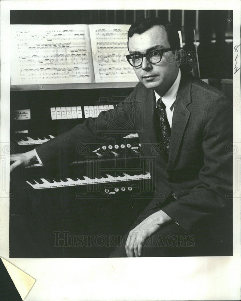 1967 Press Photo Charles Eve Choirmaster Organist  - Historic Images