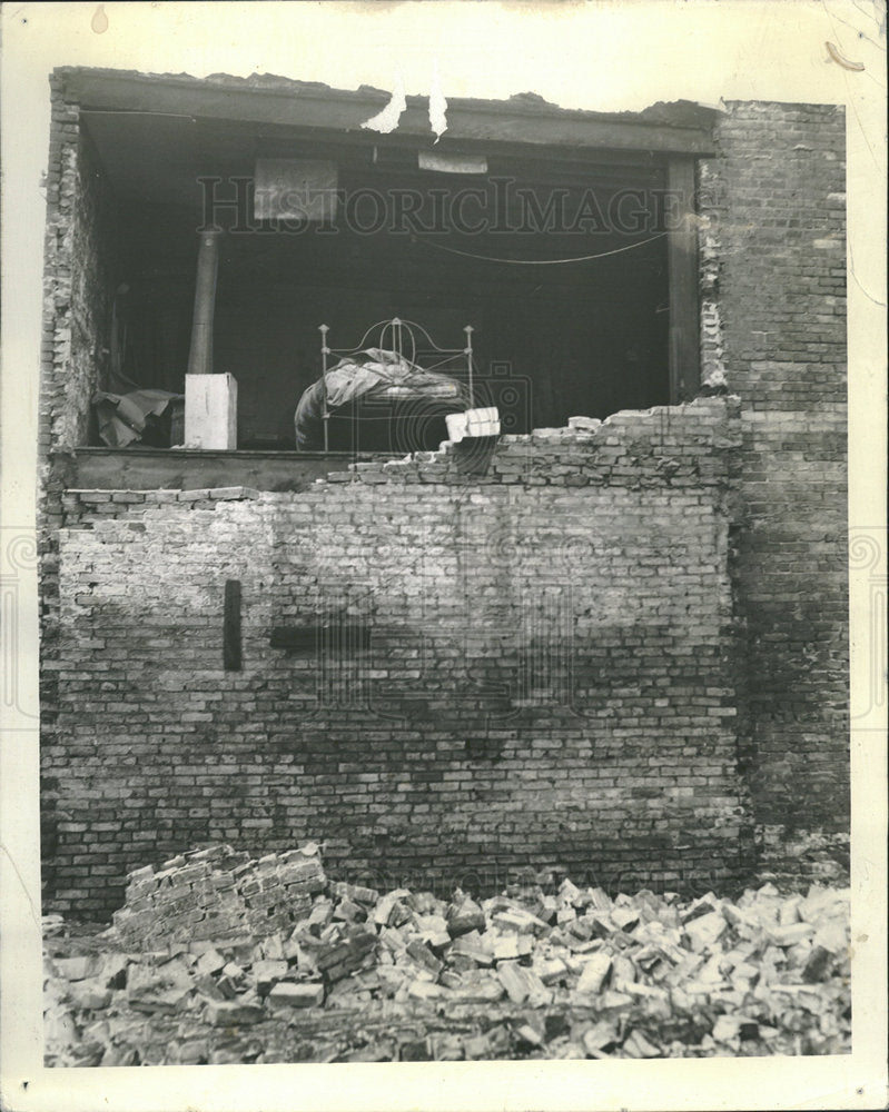 1940 Press Photo Weast Wall Building Storm Attack Chic - Historic Images