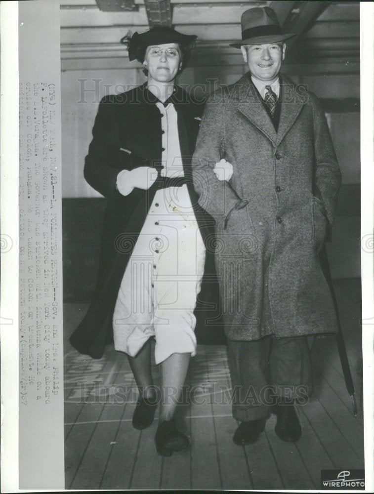 1937 Press Photo Philip La Follette American Politician - Historic Images