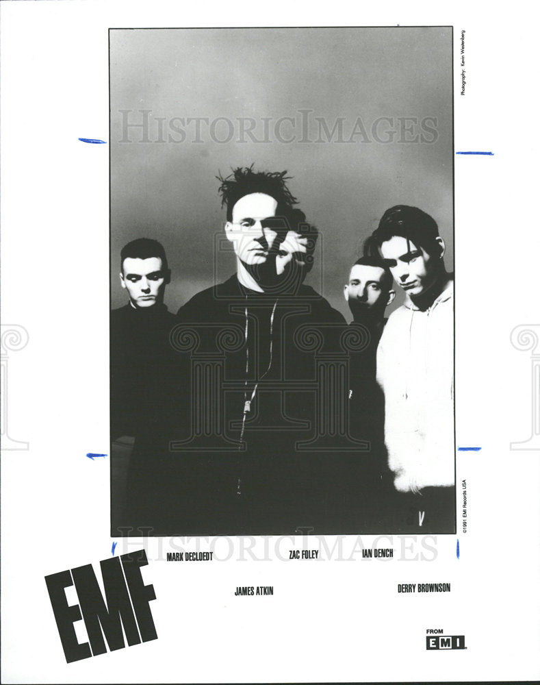 1991 Press Photo EMF Mark Decloedt Tan Dench - Historic Images