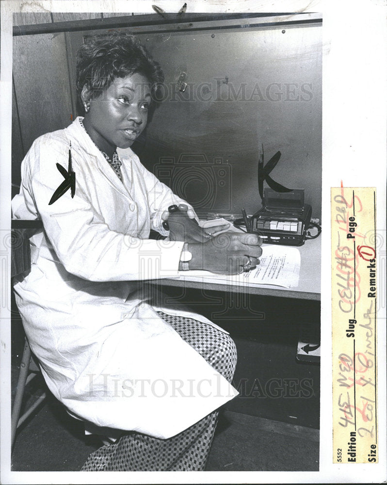 1975 Press Photo Sickle Cell Anomie Diseases  - Historic Images