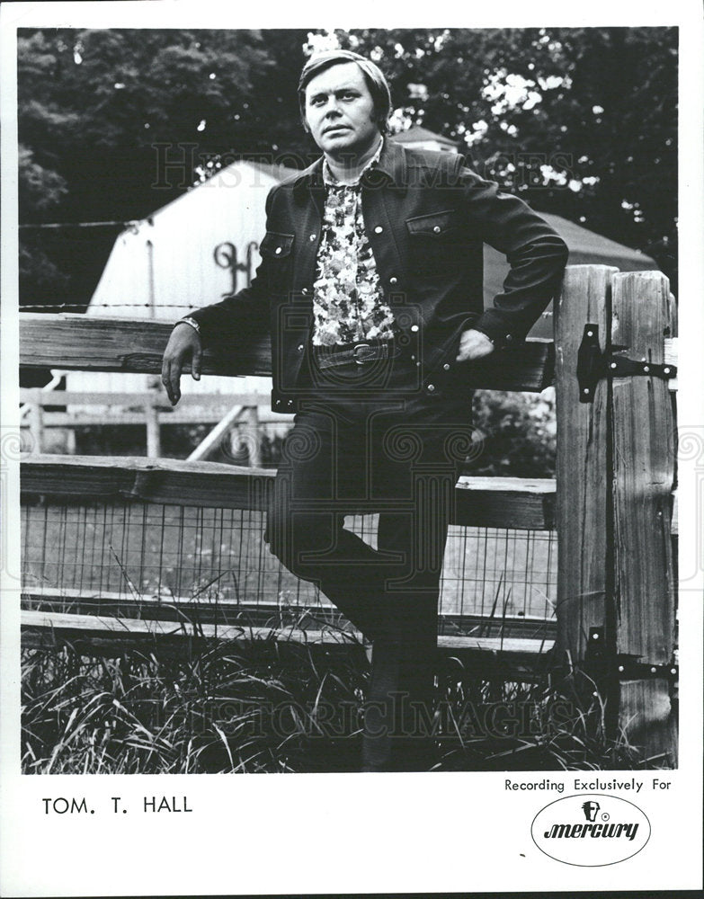 1975 Press Photo Tom T Hall Singer - Historic Images