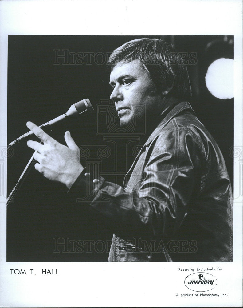1975 Press Photo Thomas Hall country music singer - Historic Images