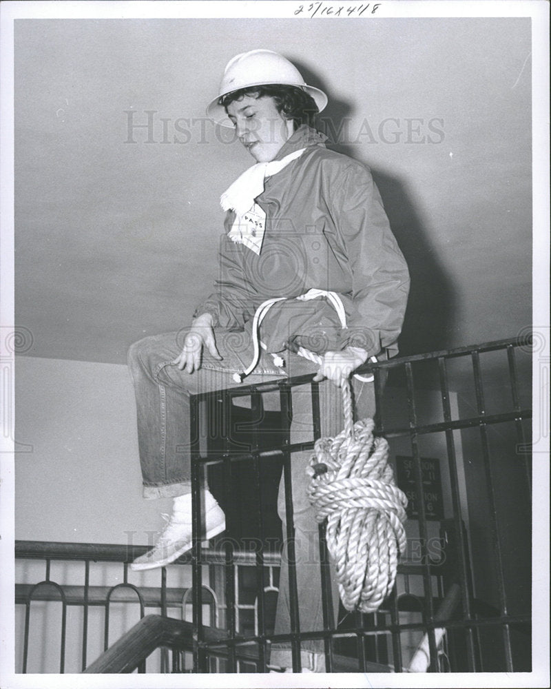 1960 Press Photo Coll MSU Rescue Team - Historic Images