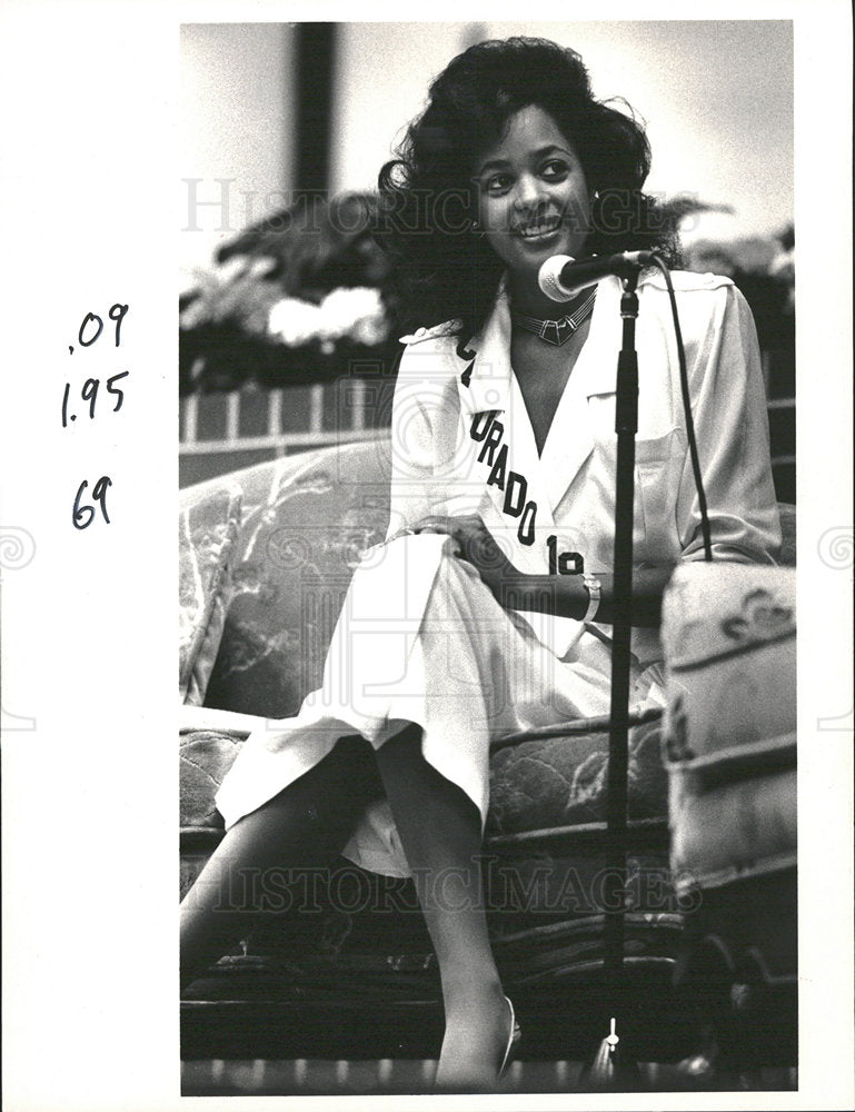 1987 Press Photo La Tanya Hall Miss Colorado Southwest - Historic Images