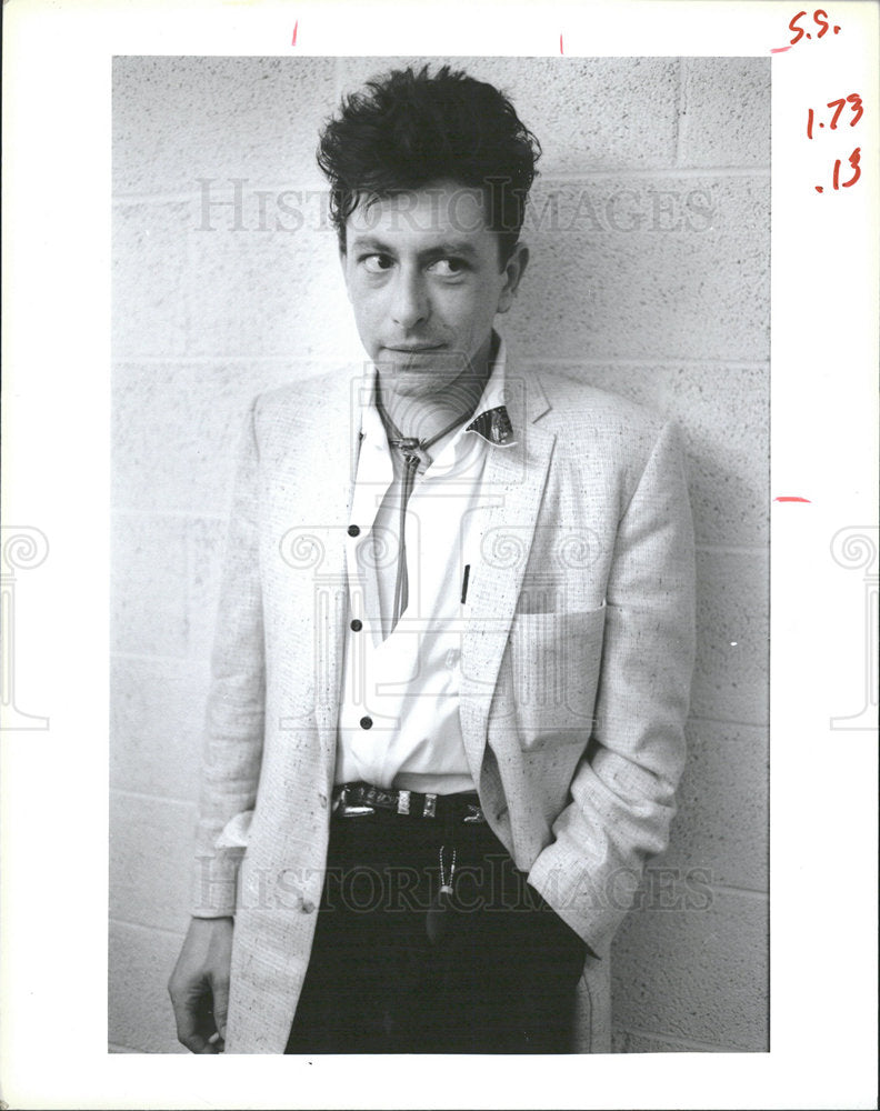 1984 Press Photo Joe Ely America guitarist Tex Mex Rock - Historic Images