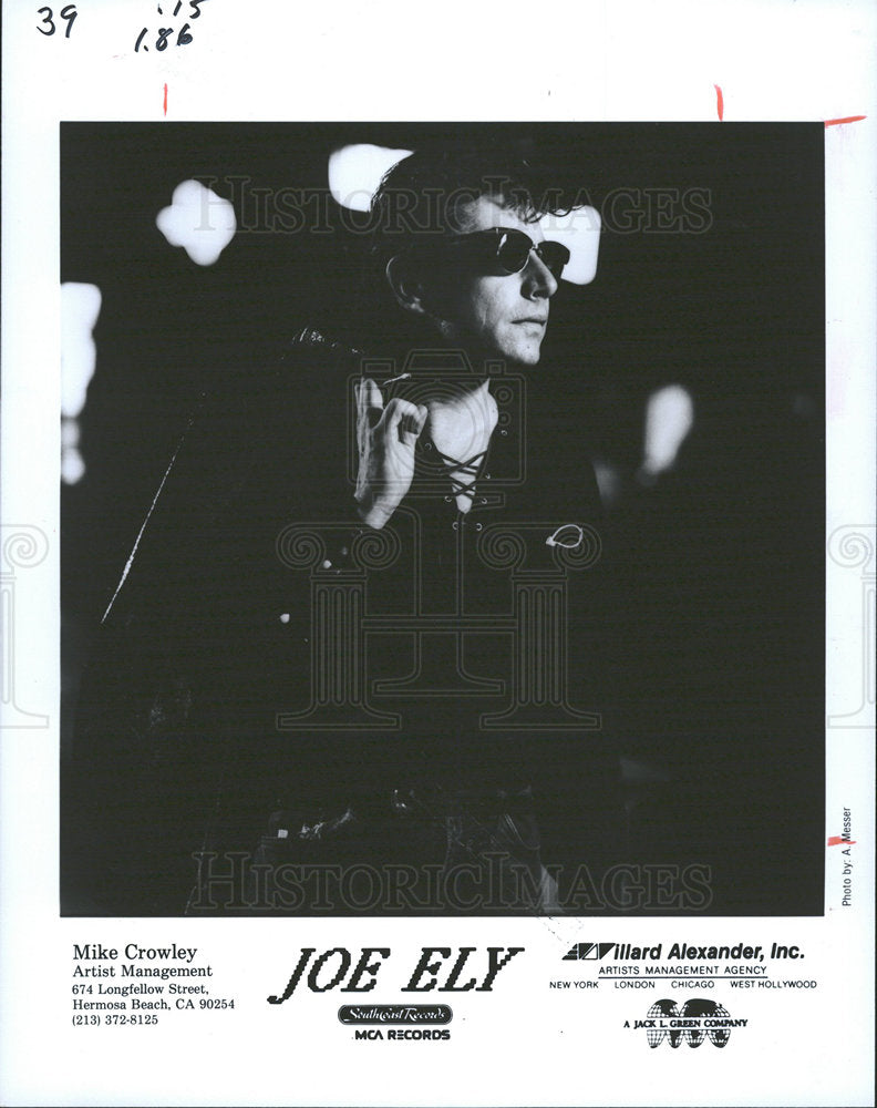 1997 Press Photo Joe Ely America Texas Country Tex Mex  - Historic Images