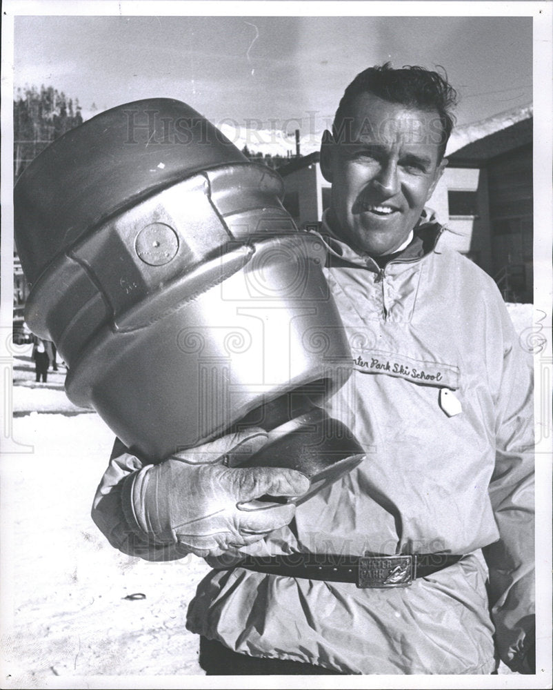 1961 Press Photo George Engel Anarchist Labor Union - Historic Images