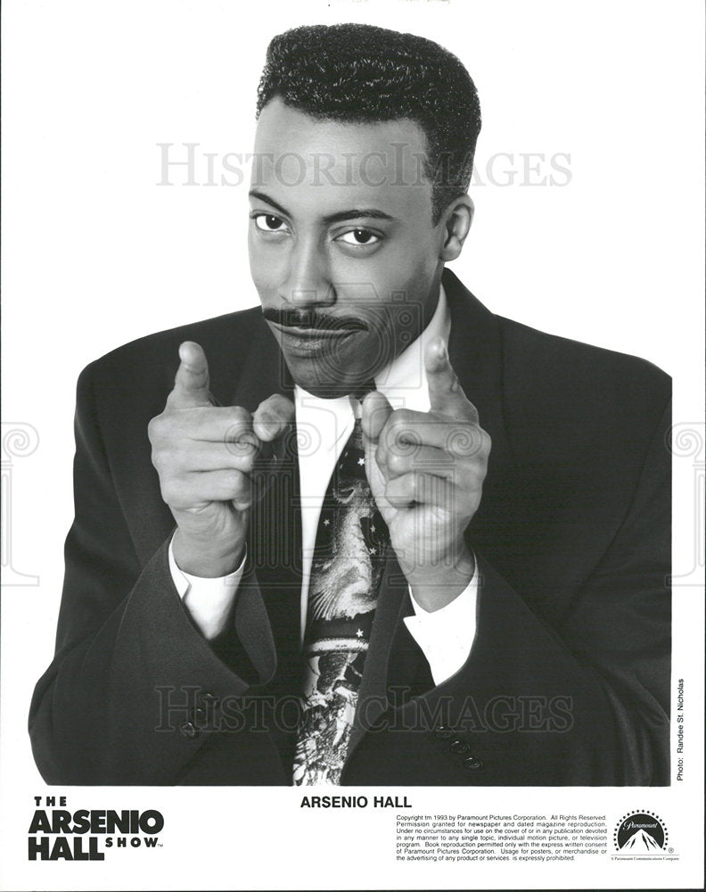 1994 Press Photo Arsenio Hall American Actor Comedian - Historic Images
