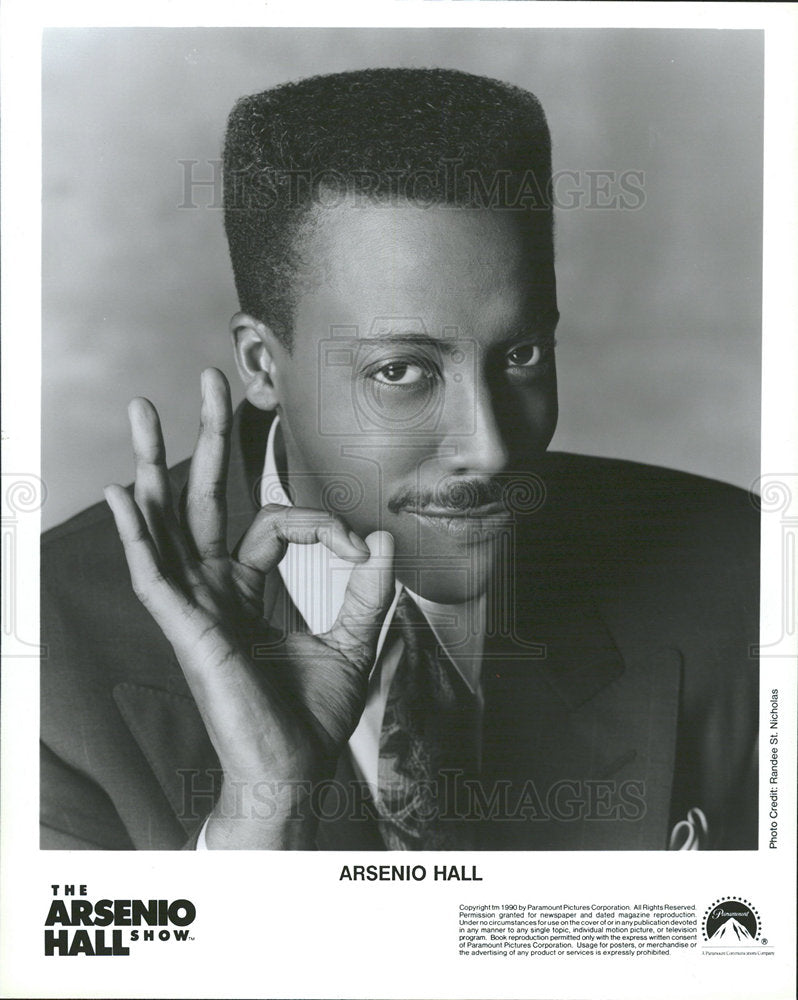 1995 Press Photo Arsenio Hall American Tak Show Host - Historic Images