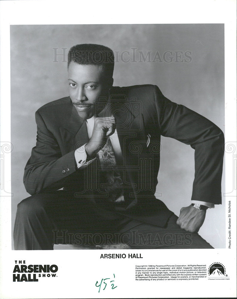 1995 Press Photo Arsenio Hall American Actor Comedian - Historic Images