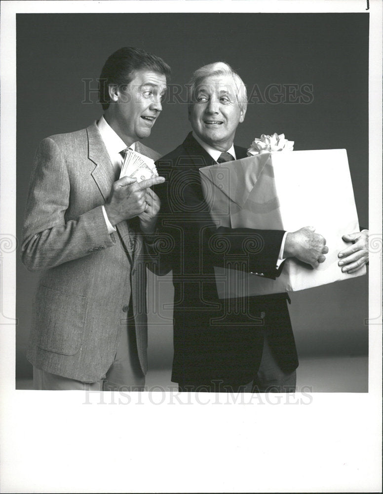 1990 Press Photo Bob Hilton Monty Hall Game Show Disney - Historic Images