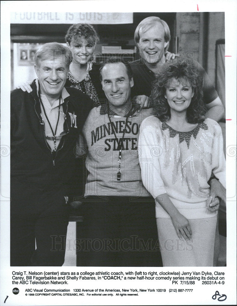 1989 Press Photo Craig Nelson Jerry Van Dyke Clare  - Historic Images