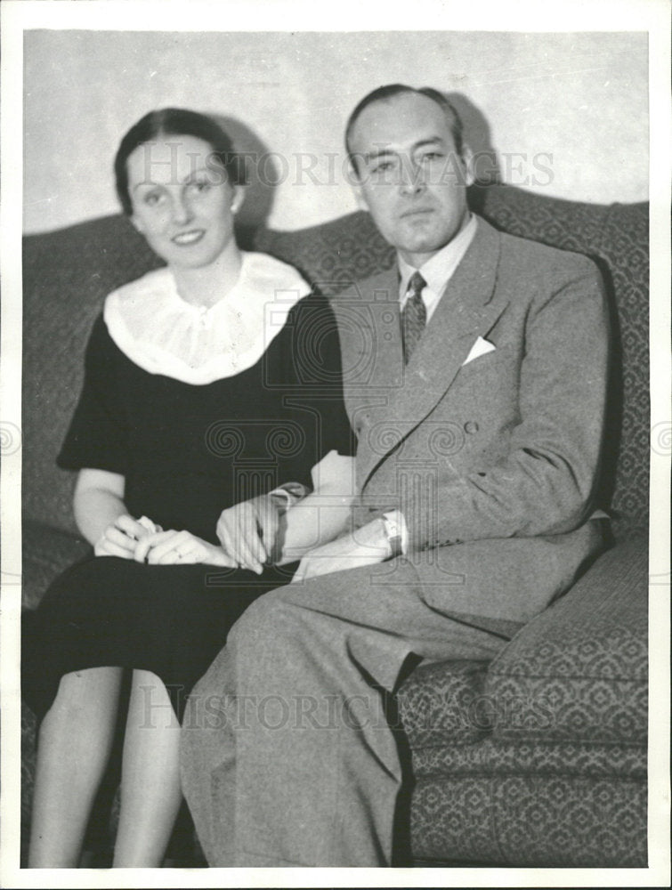 1936 Press Photo Hollywood Ellen Wilson Rafael Onata - Historic Images