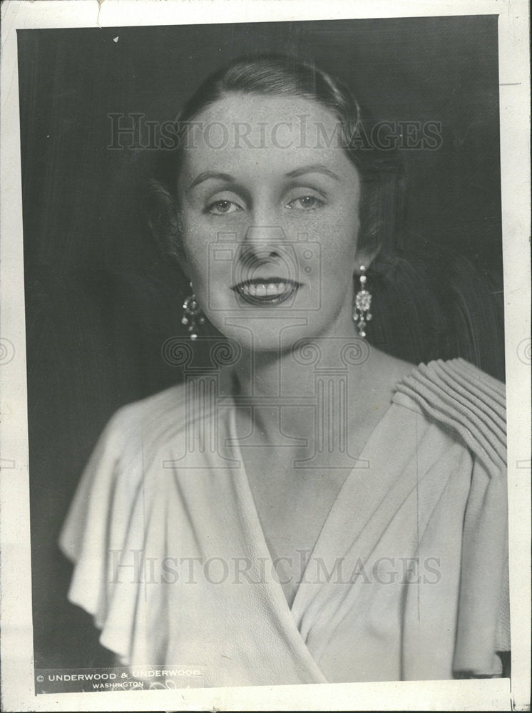 1933 Press Photo Ellen Wilson Daughter William Gibbs  - Historic Images