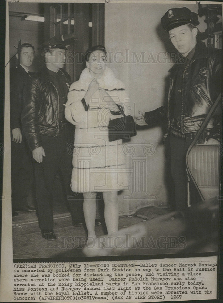 1967 Press Photo Margot Fonteyn English Ballerina Mich - Historic Images