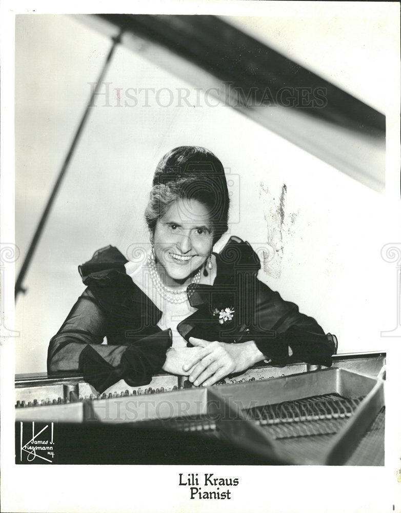 1981 Press Photo Lili Kraus British Pianist Michigan - Historic Images
