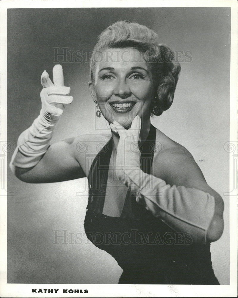 1959 Press Photo Kathy Kohls Singer - Historic Images