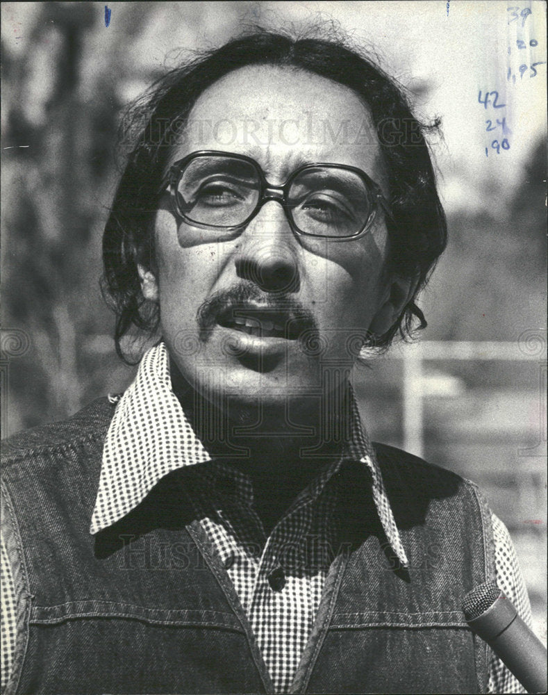 1981 Press Photo Franke Eugenio Martinez Activist Mich - Historic Images