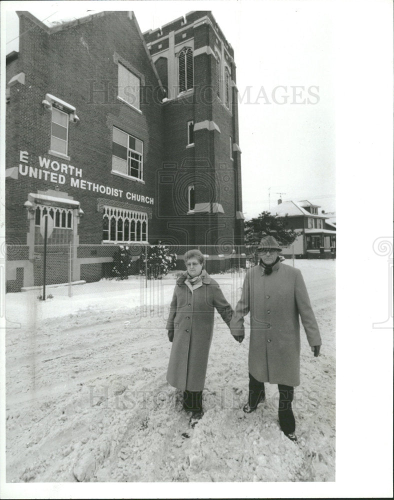 1987 Press Photo Shirly Jones Methodist Church - Historic Images