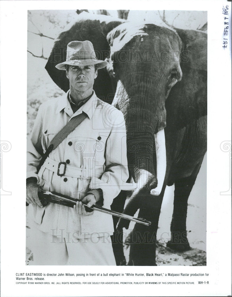 1990 Press Photo CLINT EASTWOOD AMERICAN FILM ACTOR - Historic Images