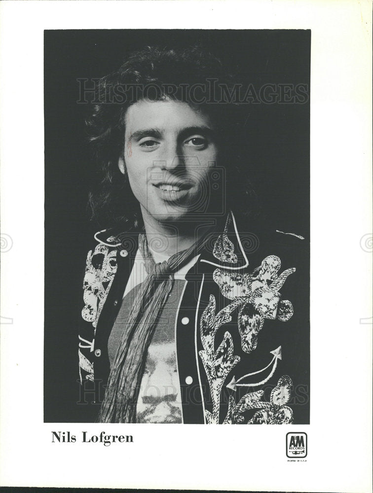 1973 Press Photo NILS LOFGREN AMERICAN ROCK ARTIST - Historic Images