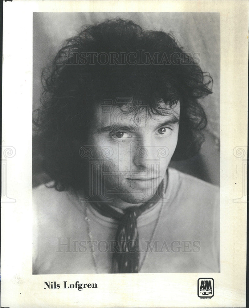 1975 Press Photo NILS LOFGREN AMERICAN ROCK ARTIST - Historic Images