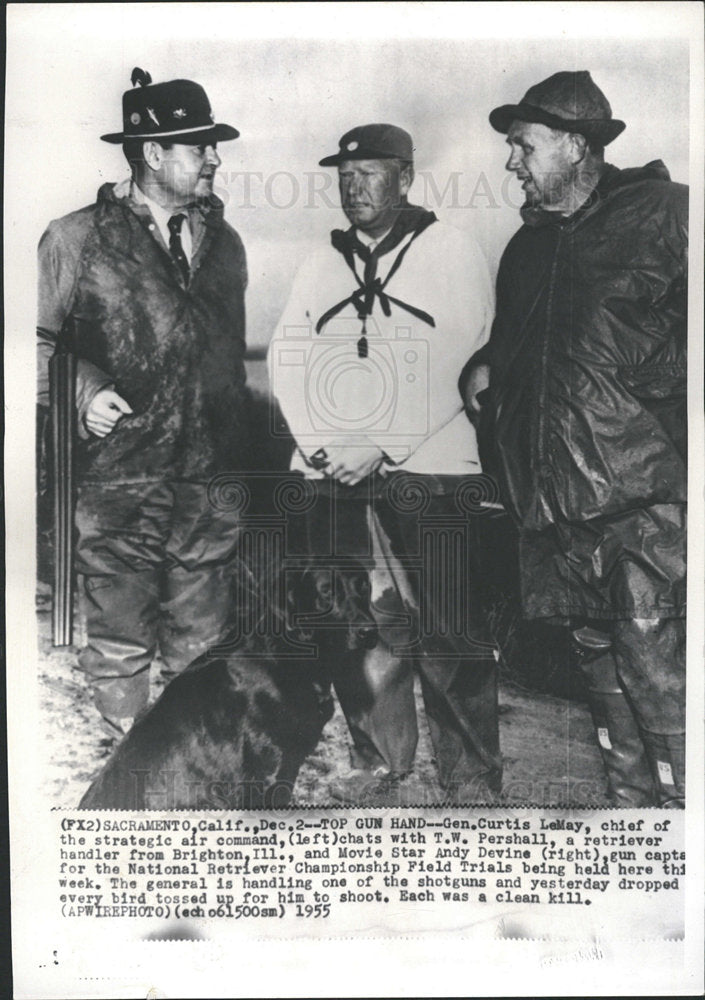 1955 Press Photo Gen Curtis Pershall Brighton strategic - RRY12479 - Historic Images