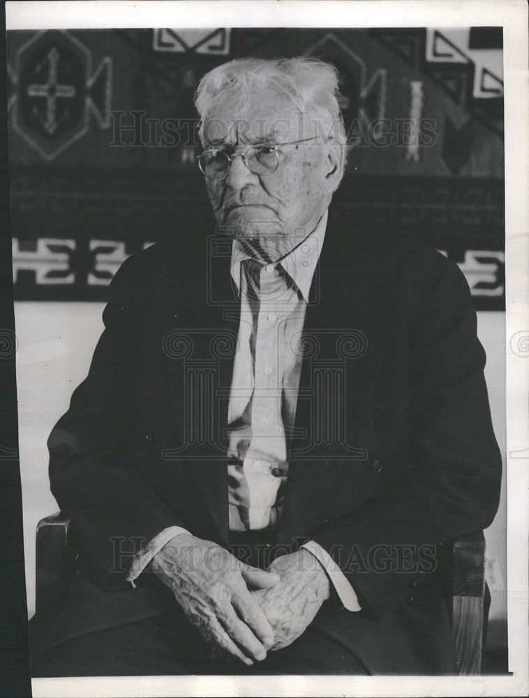 1945 Press Photo Chee Dodge Navajo Tribe Headman  - Historic Images