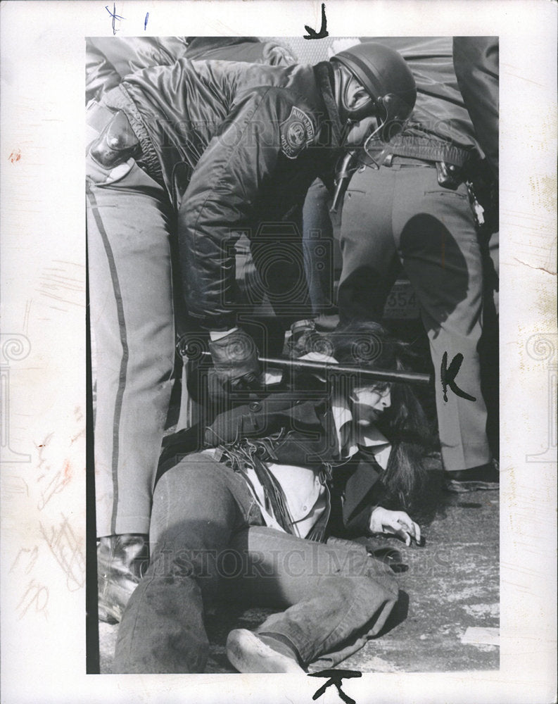 1970 Press Photo MSU Students - Historic Images